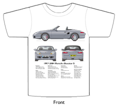 Porsche Boxster S 1997-2004 T-shirt Front